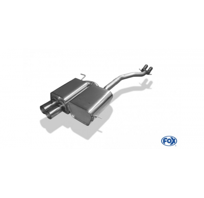 Escape FOX BMW Z4 escape final incl. y-tubo conexion 2x50mm - 2x80 10