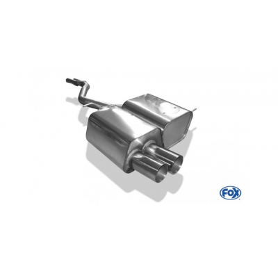 Escape FOX BMW Z4 escape final incl. y-tubo conexion 2x50mm - 2x80 10