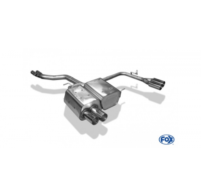 Escape FOX BMW Z4 escape final salida duplex incl. y-tubo conexion 2x50mm - 2x76 10 duplex