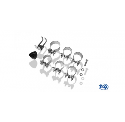 Escape FOX BMW Z4 escape final salida duplex incl. y-tubo conexion 2x50mm - 2x76 17 duplex