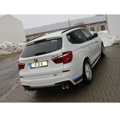 Escape FOX BMW X3 F25 - 3,0l gasolina escape final - 2x90 17 duplex