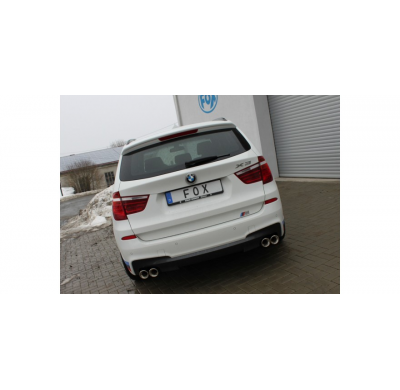 Escape FOX BMW X3 F25 - 3,0l gasolina escape final - 2x90 17 duplex