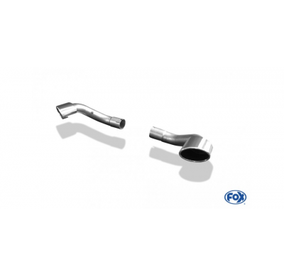 Escape FOX BMW X5 - E70 tail pipes fitted on original escape final - 115x85 38 duplex