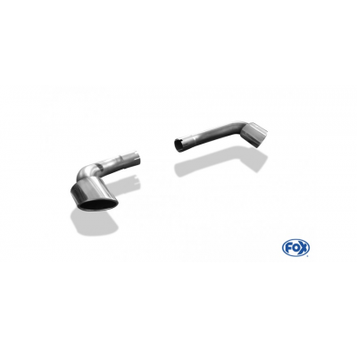 Escape FOX BMW X5 - E70 tail pipes fitted on original escape final - 115x85 38 duplex