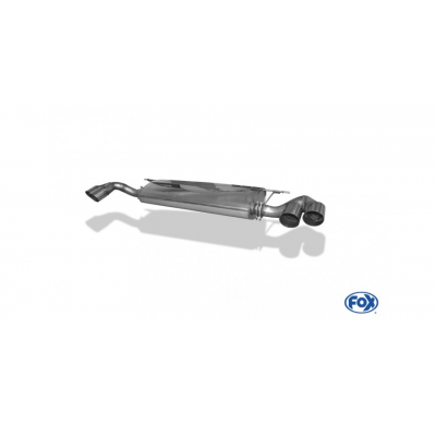 Escape FOX BMW X5 - E70 escape final cross salida duplex, entre doble entrada - 2x80 14 duplex