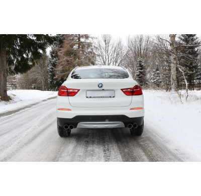 Escape FOX BMW X4 F26 sin Pack-M- 35i 35d escape final izquierda/right - 2x90 type 25 duplex