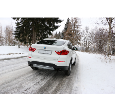 Escape FOX BMW X4 F26 sin Pack-M- 35i 35d escape final izquierda/right - 2x90 type 25 duplex