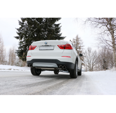 Escape FOX BMW X4 F26 sin Pack-M- 35i 35d escape final izquierda/right - 2x90 type 25 duplex