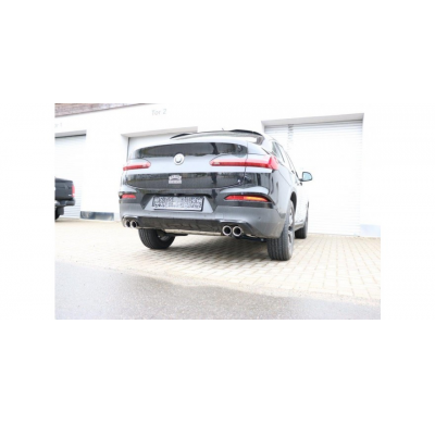 FOX Escape trasero salida cruzada derecha / izquierda - 2x90 tipo 25 derecha / izquierda BMW X4 G02 - 20i Año:Desde 2018 2,0