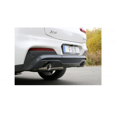 BMW X4 G02 - 30i Salida Escape trasero FOX izquierda / derecha - 1x100 tipo 25 derecha / izquierda