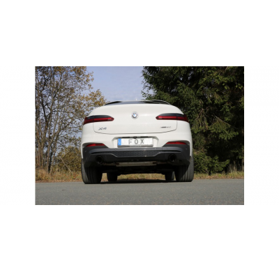 BMW X4 G02 - 30i Salida Escape trasero FOX izquierda / derecha - 1x100 tipo 25 derecha / izquierda Negro