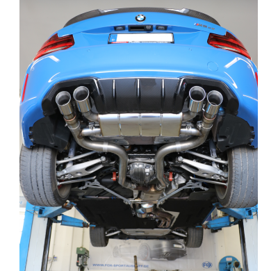 Escape trasero FOX BMW F87 M2 Competition + CS con válvulas de escape - 2x90 tipo 25 derecha / izquierda