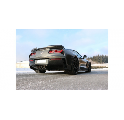 Centro de salida del Escape trasero FOX Corvette C7 / Z06 - centro 4x100 tipo 12