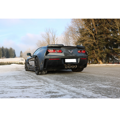 Centro de salida del Escape trasero FOX Corvette C7 / Z06 - centro 4x100 tipo 12