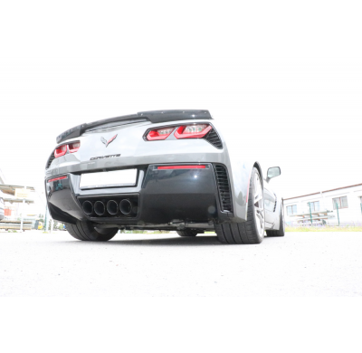 Corvette C7 / Z06 centro de salida del Escape trasero FOX - 4x100 tipo 12 centro negro