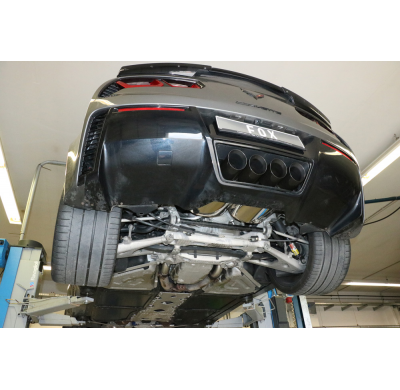 Corvette C7 / Z06 centro de salida del Escape trasero FOX - 4x100 tipo 12 centro negro