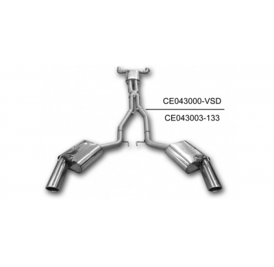 Escape FOX Chevrolet Camaro SS escape final duplex - 1x100 16 duplex