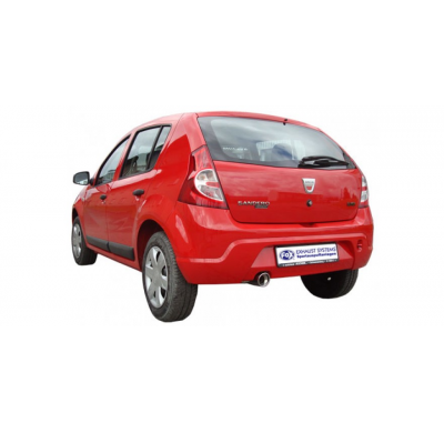 Escape FOX Dacia Sandero final pipe on original escape final - 1x90 17