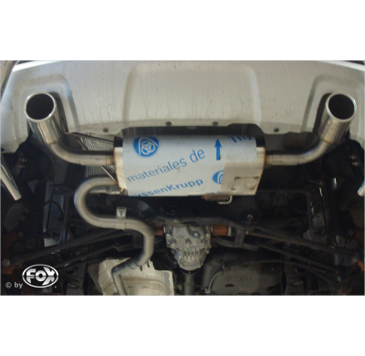 Escape FOX Dacia Duster 4x4 reestyling escape final cross salida duplex - sin colas de escapes