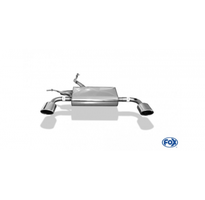 Escape FOX Dacia Duster 4x4 reestyling escape final cross salida duplex - sin colas de escapes