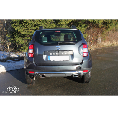 Escape FOX Dacia Duster 4x4 reestyling escape final cross salida duplex - sin colas de escapes
