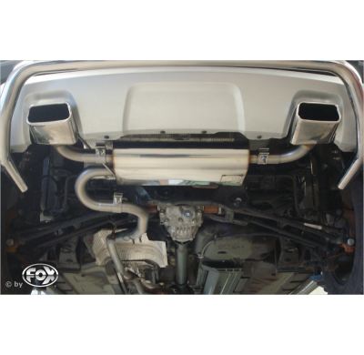 Escape FOX Dacia Duster 4x4 reestyling escape final cross salida duplex - sin colas de escapes