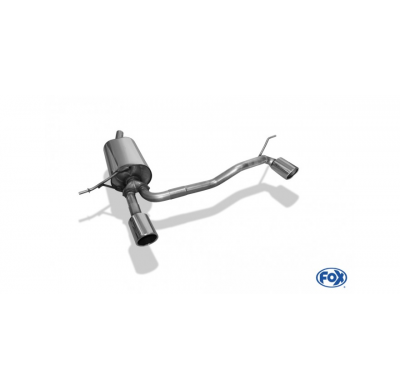 FOX Salida del Escape trasero derecha / izquierda - 1x90 tipo 16 Dacia Duster 4x2 - estiramiento facial Año:Desde 2017 1,6l 84kW