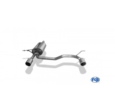 FOX Salida del Escape trasero derecha / izquierda - 1x90 tipo 16 Dacia Duster 4x2 - estiramiento facial Año:Desde 2017 1,6l 84kW