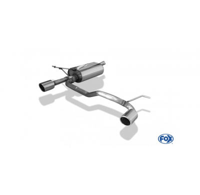 FOX Salida del Escape trasero derecha / izquierda - 1x90 tipo 16 Dacia Duster 4x2 - estiramiento facial Año:Desde 2017 1,6l 84kW