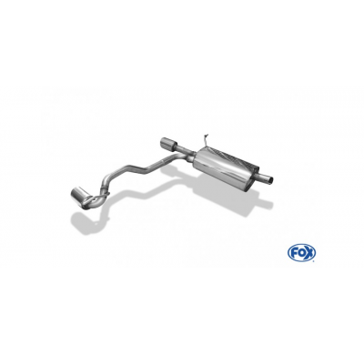FOX Salida del Escape trasero derecha / izquierda - 1x90 tipo 16 Dacia Duster 4x2 - estiramiento facial Año:Desde 2017 1,6l 84kW