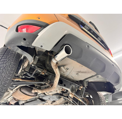 Dacia Duster 4x4 - 1,3l Tubo de escape adecuado para el silenciador trasero original - 1x90 tipo 16