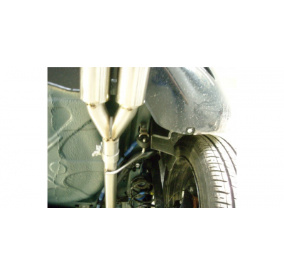 Escape FOX Fiat Grande Punto 199 - diesel escape final salida duplex - 2x76 12 duplex