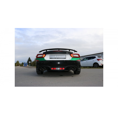 Fiat 124 Spider Abarth- Escape trasero FOX cruzado - salida derecha / izquierda - 2x106x71 tipo 32 derecha / izquierda