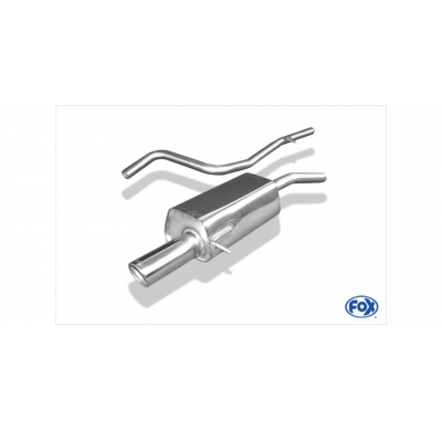 Escape FOX Ford Fiesta V - diesel escape final incl. tubo conexion to the catalizador - 1x90 16