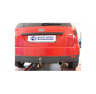 Escape FOX Ford Fiesta V - diesel escape final incl. tubo conexion to the catalizador - 1x90 16