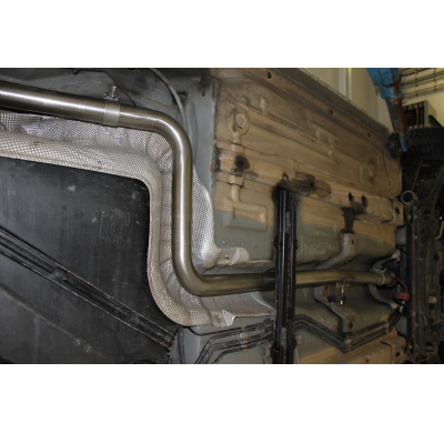 Escape FOX Ford Fiesta V - diesel escape final incl. tubo conexion to the catalizador - 1x90 16