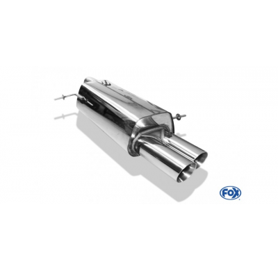 Fiesta VII / Fiesta VII Sport - 1.2l 1.4l D 1.6l D Escape trasero FOX - 2x80 tipo 25