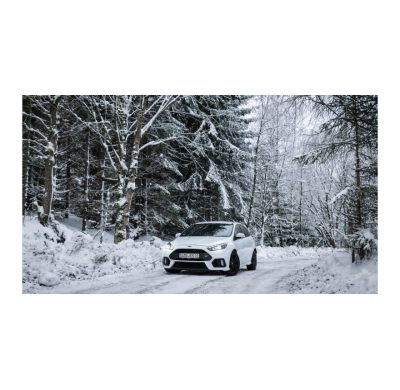 Ford Focus III RS salida Escape trasero FOX derecha / izquierda - 129x106 tipo 32 derecha / izquierda negro