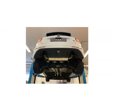 Ford Focus III RS salida Escape trasero FOX derecha / izquierda - 129x106 tipo 32 derecha / izquierda negro