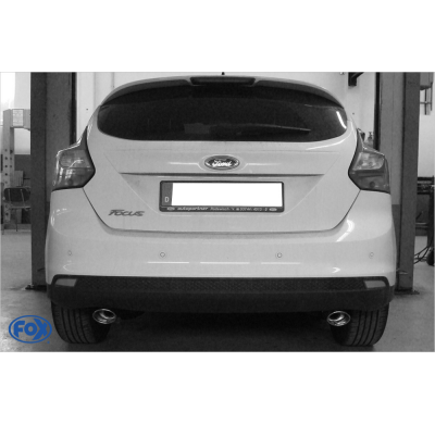 Escape FOX Ford Focus III Hatchback - Diesel escape final salida duplex - 106x71 32 duplex