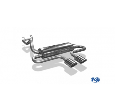 Escape FOX Ford Focus III ST Turnier Diesel escape final salida duplex - 2x115x85 32 centered