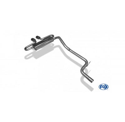 Escape FOX Ford Focus III ST Turnier Diesel escape final salida duplex - 2x115x85 32 centered