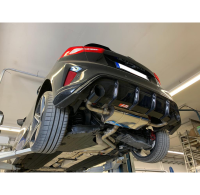 Ford Focus IV ST salida Escape trasero FOX derecha / izquierda - 1x100 tipo 25 derecha / izquierda negro