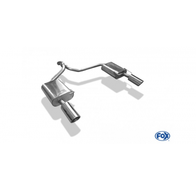 Escape trasero FOX del torneo Ford Mondeo IV derecho / izquierdo - 1x100 tipo 16 derecho / izquierdo