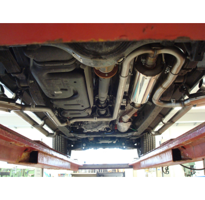 Escape FOX Ford Ranger from 2010 - Double Cap escape final exit laterally right and left on the vehicle - 2x90 16 duplex