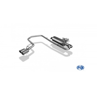 Escape FOX Ford Ranger from 10/2016 - Double Cap Escape Final exit laterally right and left on the vehicle - 2x90 16 dch/izq