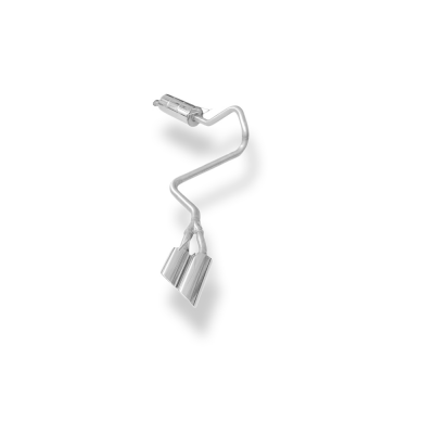 Escape FOX Ford Ranger from 10/2016 - Double Cap Escape Final exit laterally rechts on the vehicle - 2x115x85 38 left