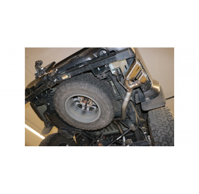 Escape deportivo Ford Raptor salida lateral derecha del vehículo - 2x115x85 tipo 38 izquierda