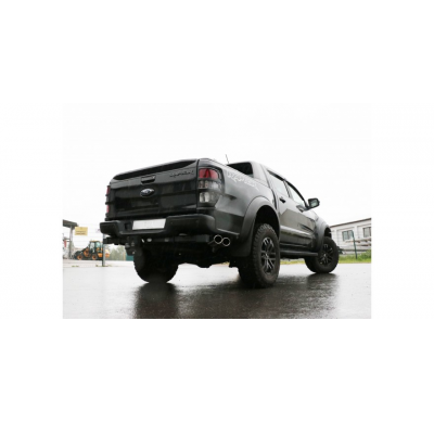 Escape deportivo Ford Raptor salida lateral derecha del vehículo - 2x115x85 tipo 38 izquierda