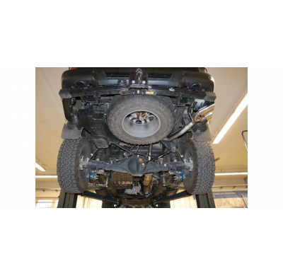 Escape deportivo Ford Raptor salida lateral derecha del vehículo - 2x115x85 tipo 38 izquierda